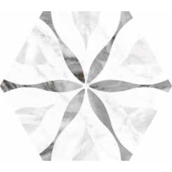 Bardiglio hexagon flower 23772 Напольная